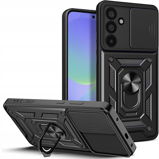 Tech-Protect CamShield Pro tok Samsung Galaxy A36 5G-hez, fekete