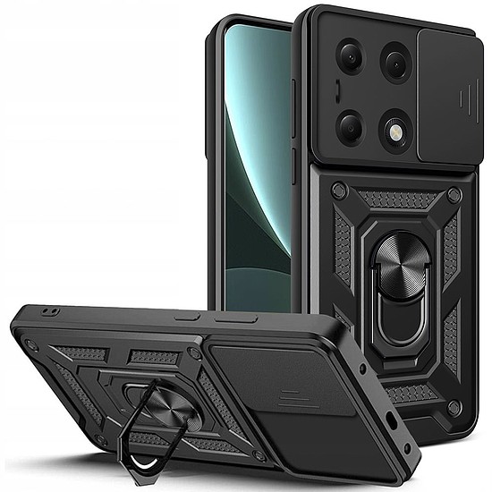 Tech-Protect CamShield Pro tok Xiaomi Redmi Note 13 Pro 4G / LTE / Poco M6 Pro 4G / LTE készülékhez - fekete