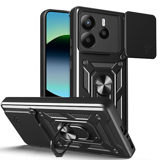 Tech-Protect CamShield Pro tok Xiaomi Redmi Note 14 5G-hez - matt fekete