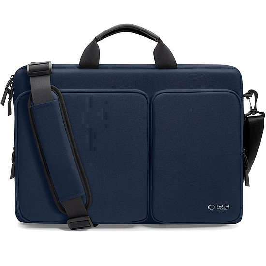 Tech-Protect Defender laptoptáska 17"-os laptophoz - sötétkék