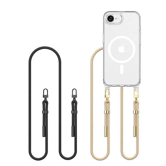 Tech-Protect FlexAir Chain MagSafe iPhone 16e tok - fekete/bézs