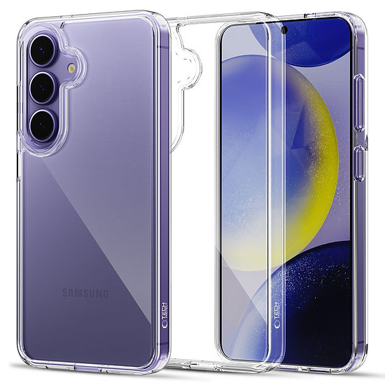 Tech-Protect Flexair hibrid tok Samsung Galaxy S25-höz - átlátszó