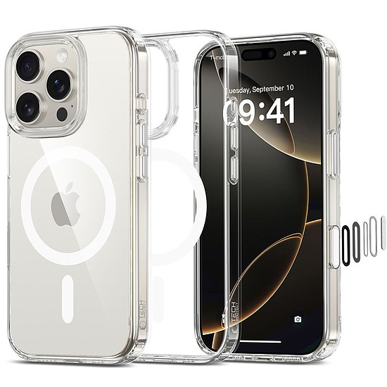 Tech-Protect Flexair Hybrid CC Magsafe iPhone 16 Pro Max tok - átlátszó