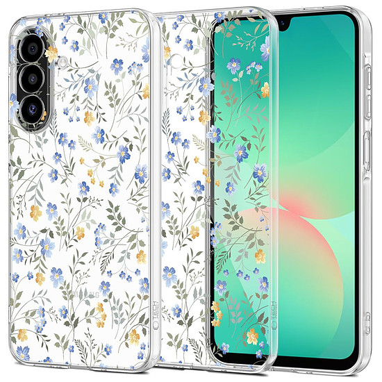 Tech-Protect FlexAir tok Samsung Galaxy A26 5G-hez - százszorszépek levelekkel