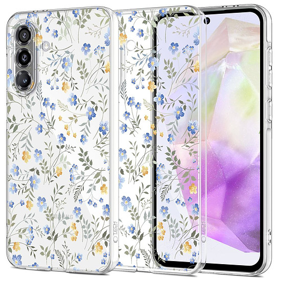 Tech-Protect FlexAir tok Samsung Galaxy A36 5G-hez - százszorszépek levelekkel