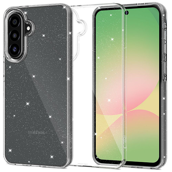 Tech-Protect FlexAir tok Samsung Galaxy A56 5G-hez - átlátszó csillogás