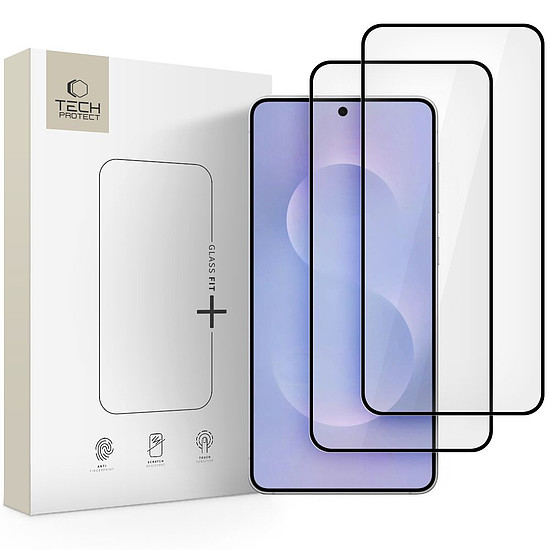 Tech-Protect Glass Fit+ 2 db-os edzett üveg Samsung Galaxy S25 Edge készülékhez - átlátszó