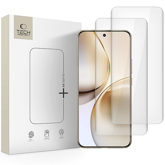 Tech-Protect Glass UV+ edzett üveg Realme 14 Pro+ 5G-hez - átlátszó