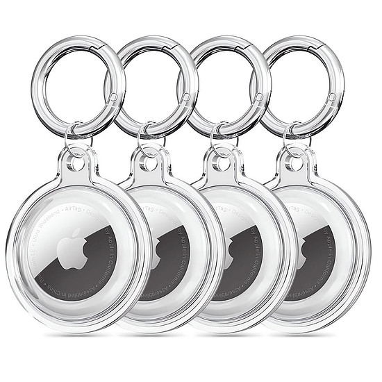 Tech-Protect Icon 4 db-os Apple AirTag tok - átlátszó
