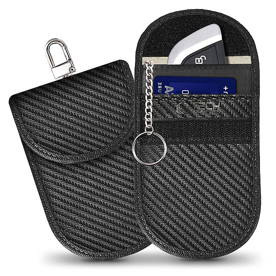 Tech-Protect KLR100 RFID blokkolós autókulcstartó - fekete - karbon