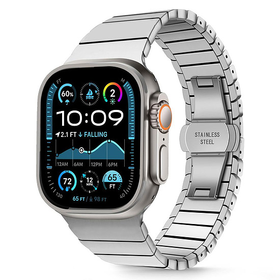 Tech-Protect LinkBand szíj Apple Watch 44 / 45 / 46 / 49 mm-hez - ezüst