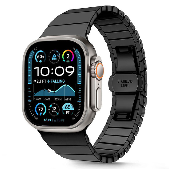 Tech-Protect LinkBand szíj Apple Watch 44 / 45 / 46 / 49 mm-hez - fekete