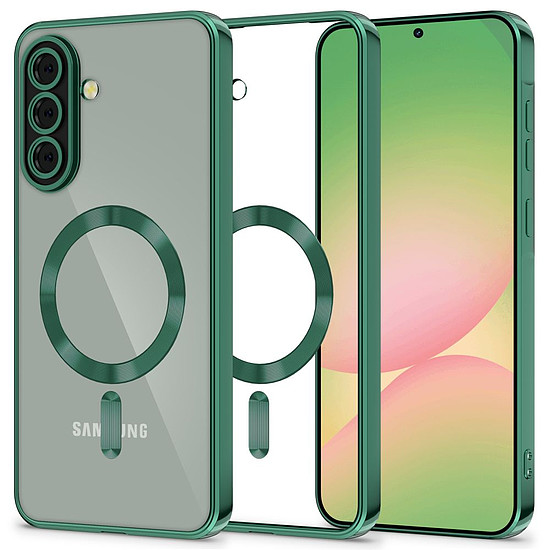 Tech-Protect MagFlex MagSafe tok Samsung Galaxy A56 5G-hez - átlátszó zöld