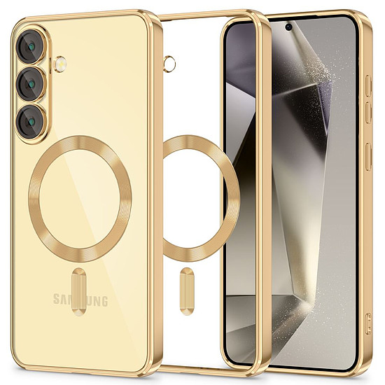 Tech-Protect MagFlex MagSafe tok Samsung Galaxy S25+ készülékhez - átlátszó arany