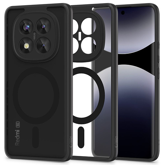 Tech-Protect MagMat MagSafe tok Xiaomi Redmi Note 14 Pro+ 5G készülékhez - matt fekete