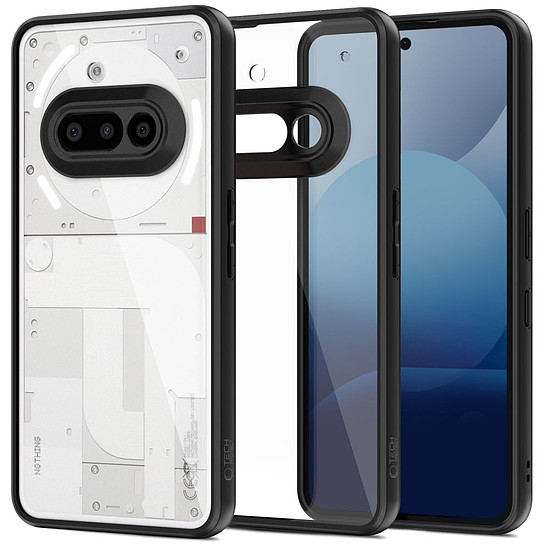 Tech-Protect MagMat tok Nothing Phone 3A készülékhez - átlátszó/fekete