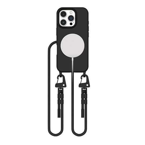 Tech-Protect MagNecklace MagSafe tok zsinórral iPhone 16 Pro készülékhez - fekete