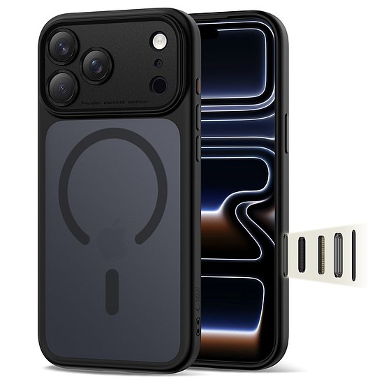 Tech-Protect Magpeak Magsafe CC tok iPhone 17 Próhoz - matt fekete