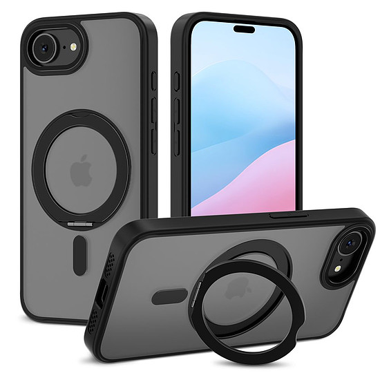 Tech-Protect MagRing MagSafe tok iPhone 16e-hez - matt fekete