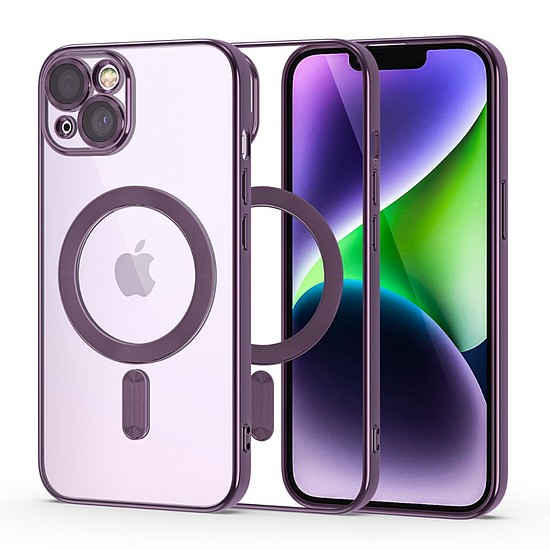 Tech-Protect MagShine Line MagSafe iPhone 14 tok - lila