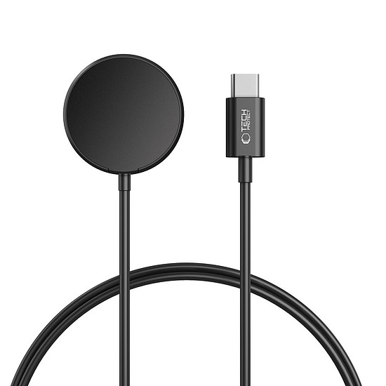 Tech-Protect MC03 UltraBoost induktív töltő Samsung Galaxy Watch USB-C 100cm-hez - fekete