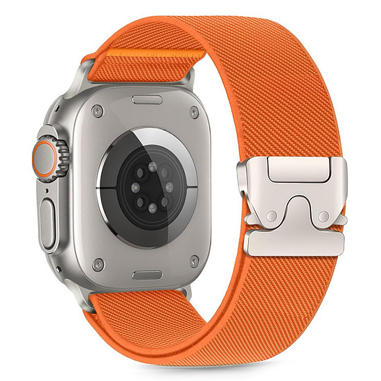 Tech-Protect nejlon csat Apple Watch 44/45/46/49mm-hez - narancssárga