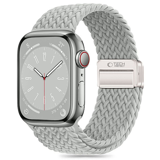 Tech-Protect nejlon szíj Apple Watch 40/41/42mm-hez - szürke