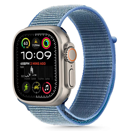 Tech-Protect nejlonszíj Apple Watch 44 / 45 / 46 / 49 mm-hez - kék