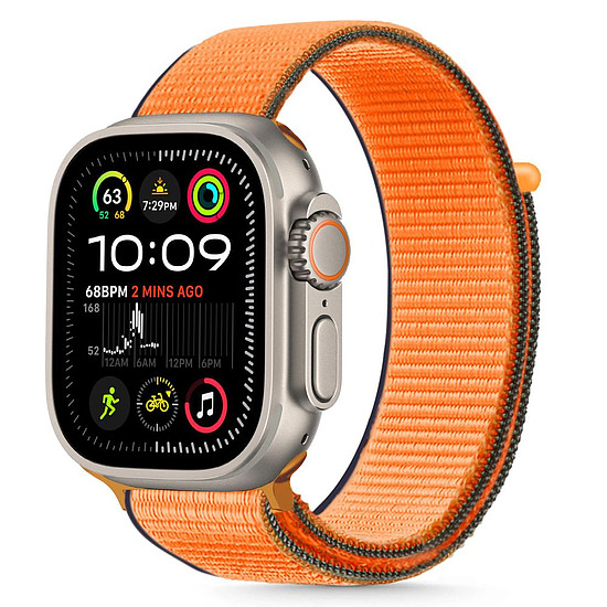 Tech-Protect nejlonszíj Apple Watch 44 / 45 / 46 / 49 mm-hez - narancssárga