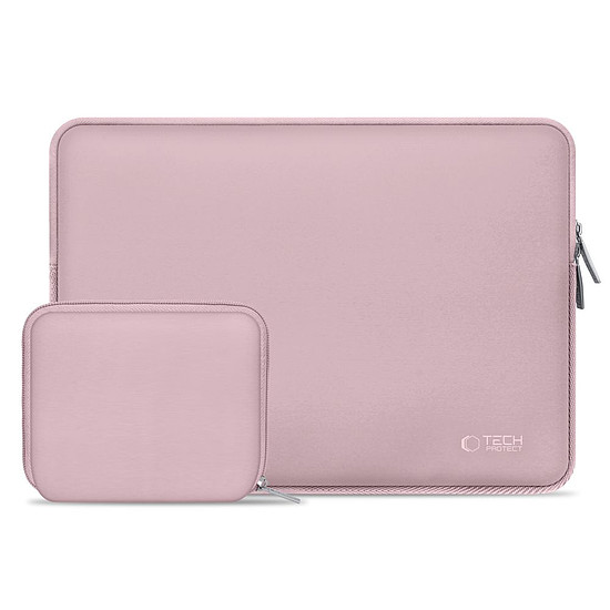 Tech-Protect Neoslim 15-16"-os laptop táska - rózsaszín