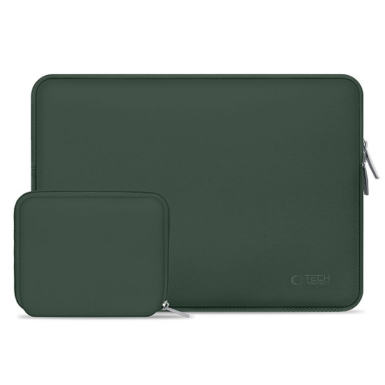 Tech-Protect Neoslim 15-16"-os laptop táska - zöld