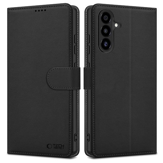 Tech-Protect pénztárca tok Samsung Galaxy A26 5G-hez, fekete