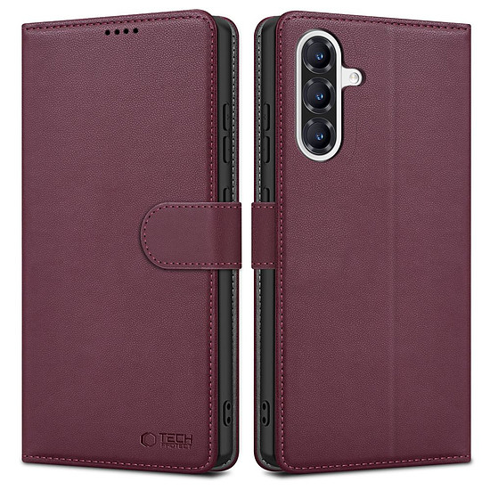 Tech-Protect pénztárca tok Samsung Galaxy A36 5G-hez, bordó