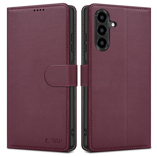 Tech-Protect pénztárca tok Samsung Galaxy A56 5G-hez, bordó