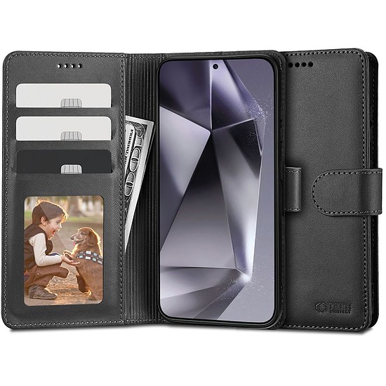 Tech-Protect pénztárca tok Samsung Galaxy S24 Ultra készülékhez - fekete