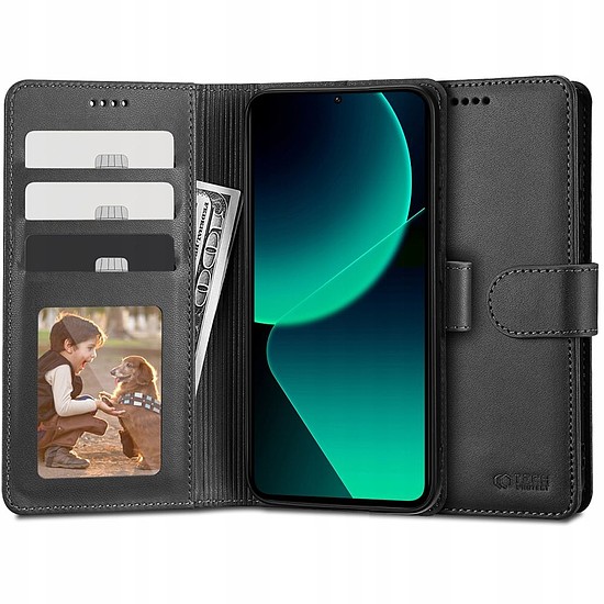 Tech-Protect pénztárca tok Xiaomi 13T / 13T Pro telefonhoz - fekete