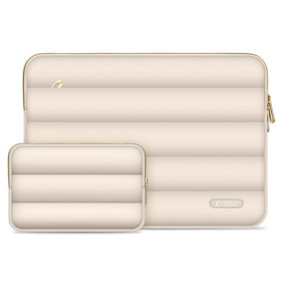 Tech-Protect Puffy 13-14 laptop táska - bézs