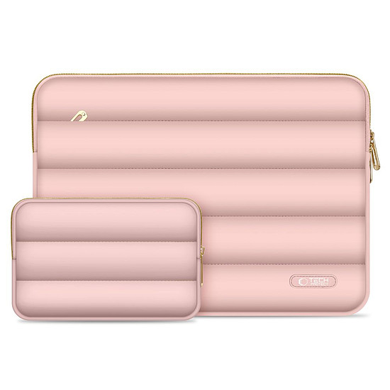 Tech-Protect Puffy 15-16" laptop táska - rózsaszín