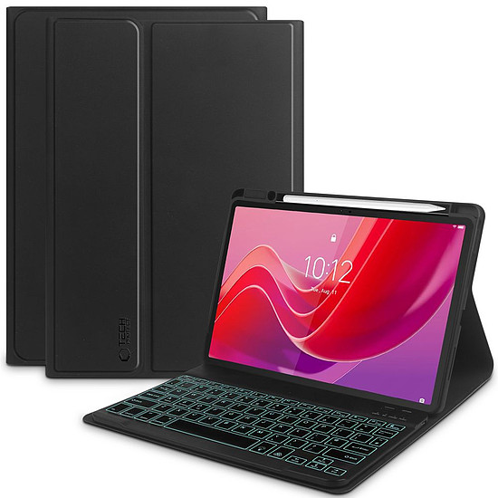 Tech-Protect SC Pen + Billentyűzetes Tok Billentyűzettárral Lenovo Tab M11 11" TB-330-hoz - Fekete