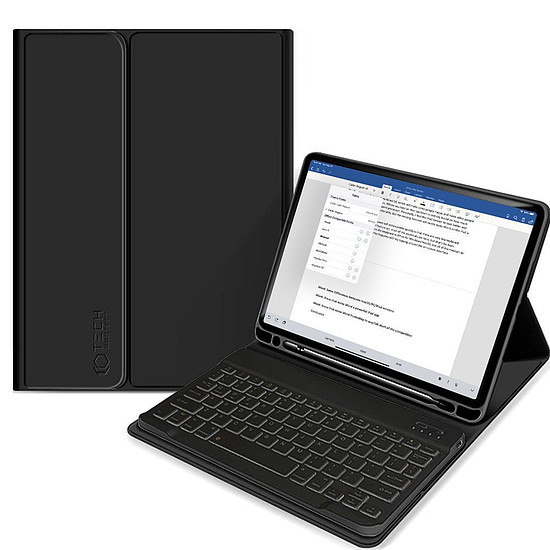 Tech-Protect SC Pen + billentyűzetes tok billentyűzettel iPad 10.2"-hez 2019-2021 - fekete