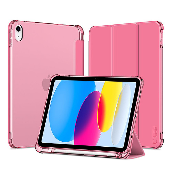Tech-Protect SC Pen Hybrid tok iPad 10 / 2022-höz - Rózsaszín - Átlátszó