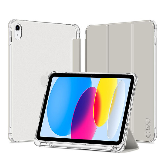 Tech-Protect SC Pen Hybrid tok iPad 10 / 2022-höz - szürke - átlátszó