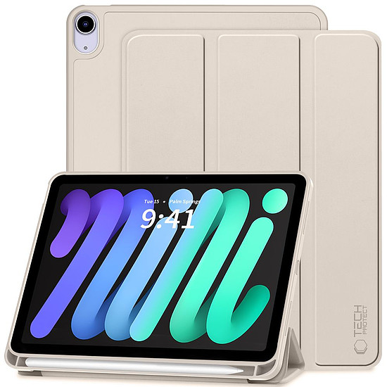 Tech-Protect SC tolltok iPad Mini 6 / 7 / 2021-2024-hez - bézs