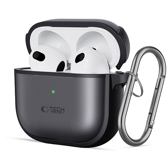 Tech-Protect Slim akasztós tok AirPods 4-hez - fekete (183820)