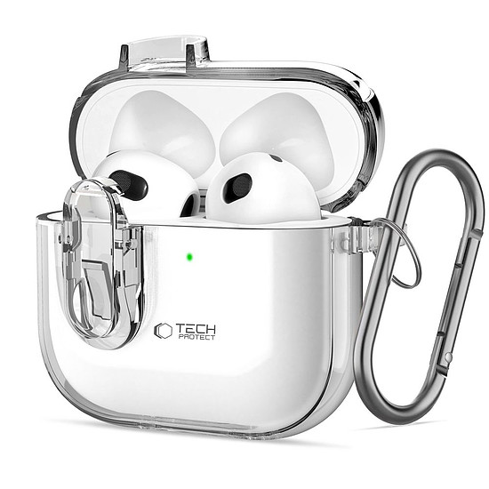 Tech-Protect Slim Hook tok AirPods 4-hez - átlátszó