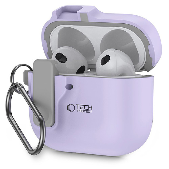 Tech-Protect Slim Hook tok AirPods 4-hez - lila