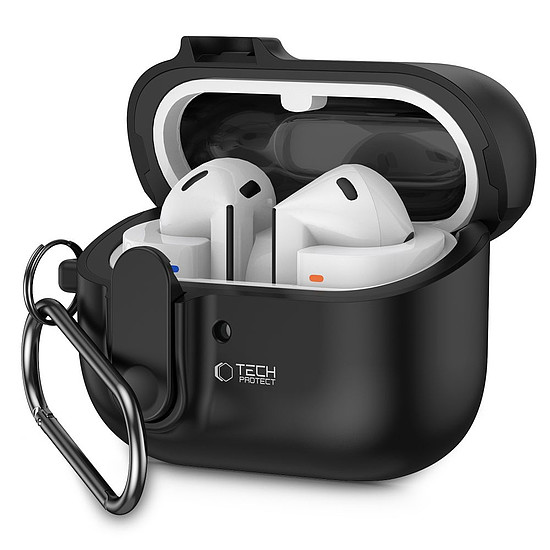 Tech-Protect Slim Hook tok Samsung Galaxy Buds 3 / 3 Pro-hoz - fekete