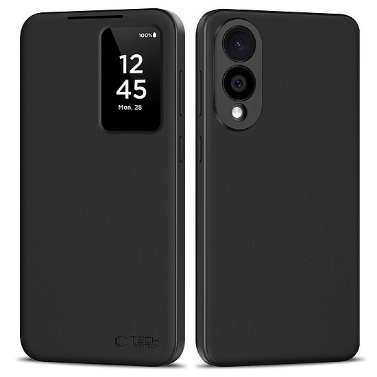 Tech-Protect Smart Wallet tok Samsung Galaxy S25 Edge-hez, matt fekete