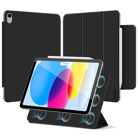 Tech-Protect Smartcase mágneses tok iPad 10.9” 2022 / iPad 11” 2025 készülékhez - fekete