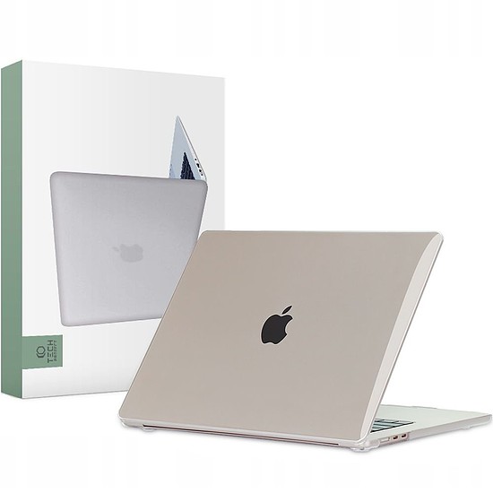 Tech-Protect SmartShell tok MacBook Air 15" M2 / M3 / 2023-2024 számítógéphez - átlátszó